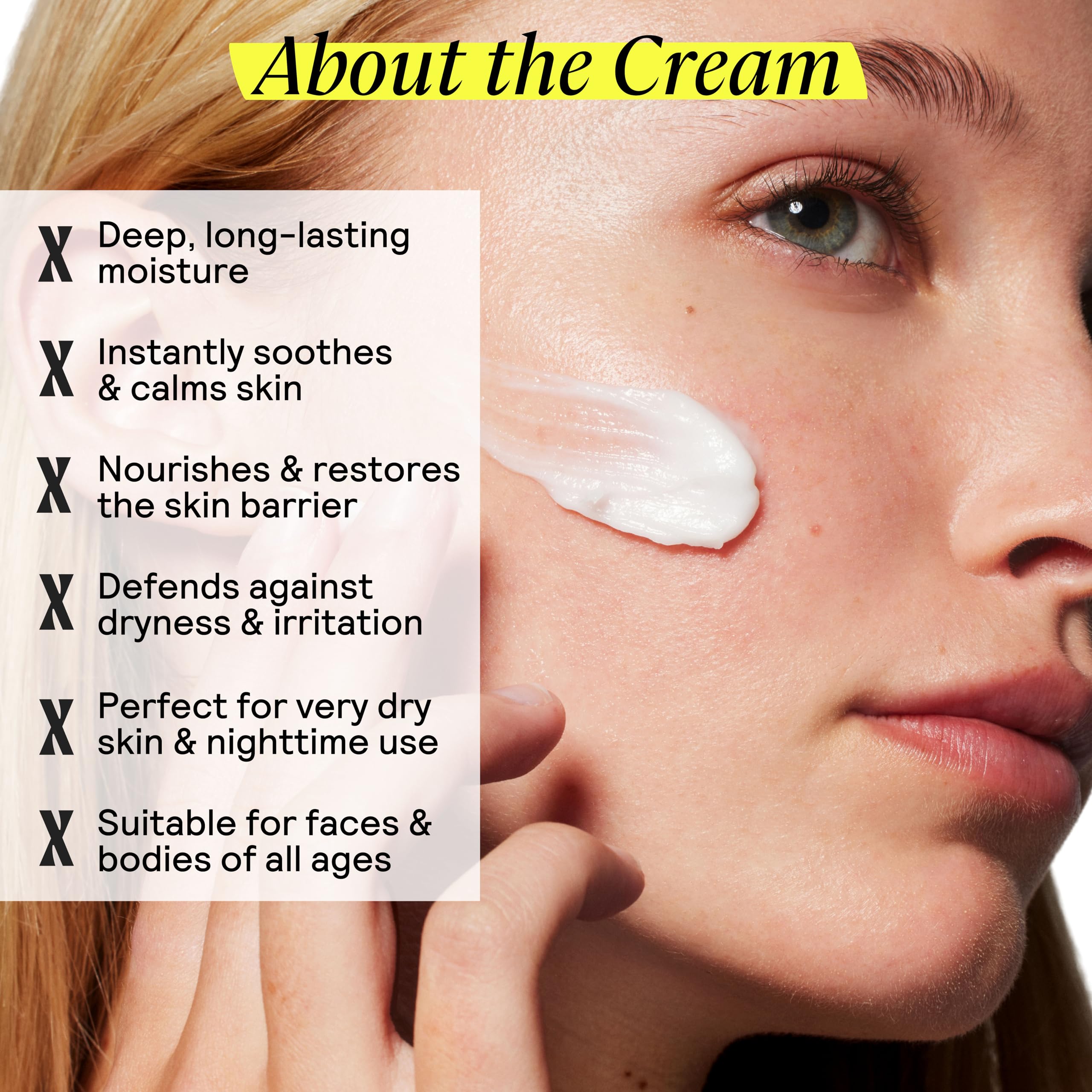 Untoxicated Moisturizing Cream pump-dispenser bottle emphasizes easy, controlled application.