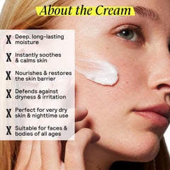 Untoxicated Moisturizing Cream pump-dispenser bottle emphasizes easy, controlled application.