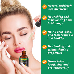 Hands applying Uocasi oil during body massage for moisturized skin