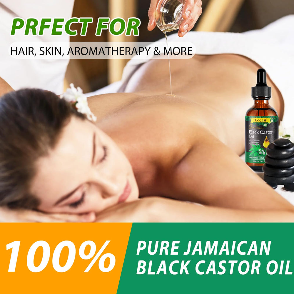 Hair strands with Uocasi oil signaling potential support for healthier-looking hair