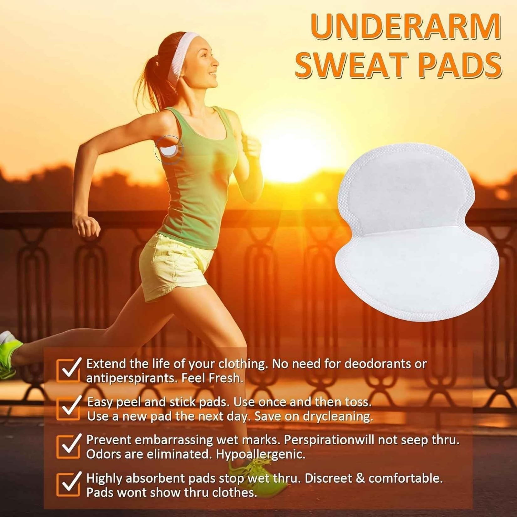 UOIRMI armpit pads ultrathin invisible protection under sleeve