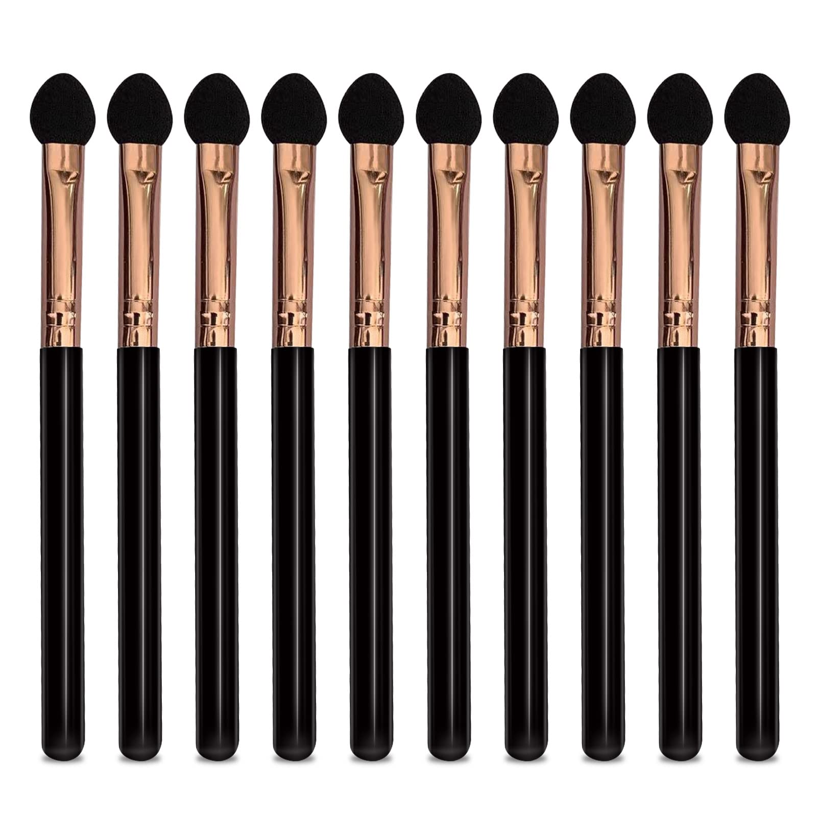 UorPoto eyeshadow applicators set: 10pcs reusable sponge-tip for precise blending.