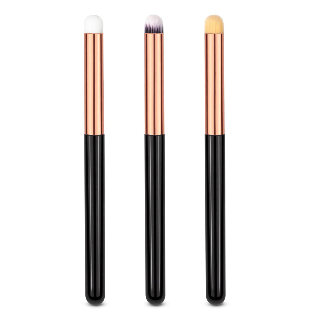 UorPoto round eye brush 3pcs set for precise blending and smooth application.