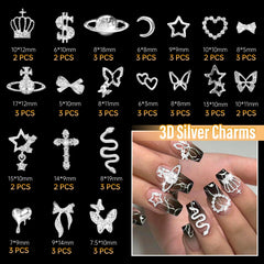 Uotey dollar nail gems charms deliver metallic shine for chic manicure ideas