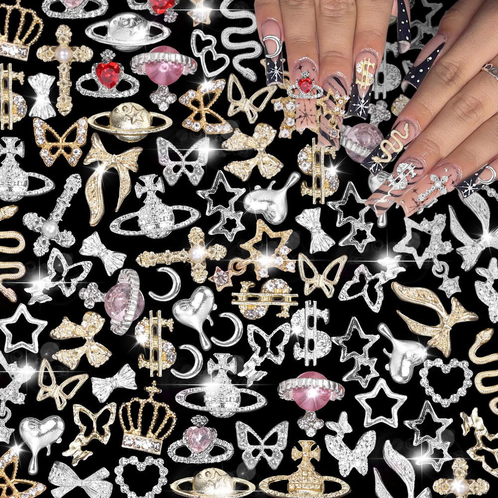 Uotey planet nail gems charms add celestial sparkle for standout nail art