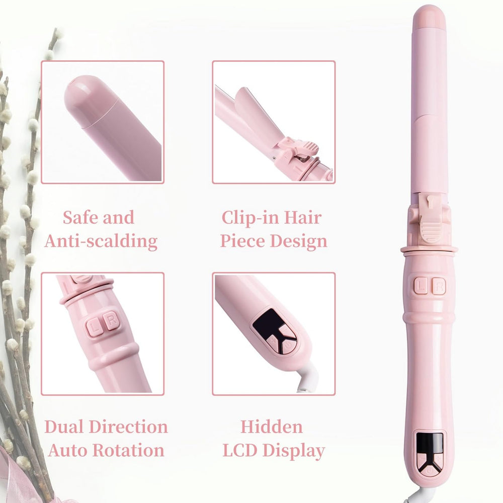 UOTJCNR temperature-adjustable settings let you customize heat for different hair types.