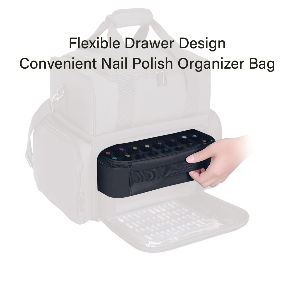 UOZL reinforced top handle makes carrying this compact case effortless.