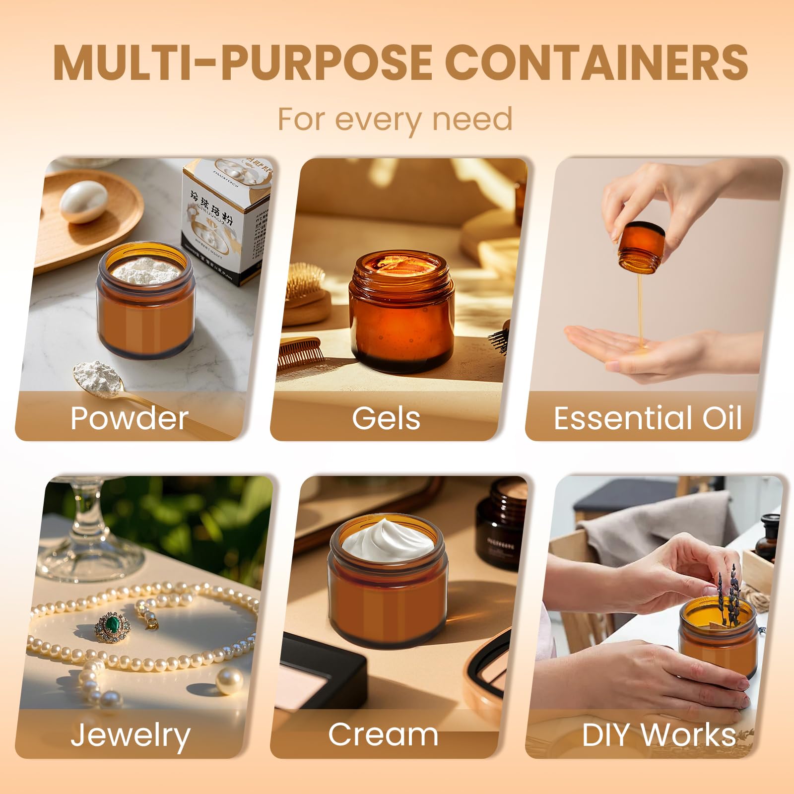 UPBUD amber 2oz jar inner liner removal demonstrates secure, leak-proof sealing.