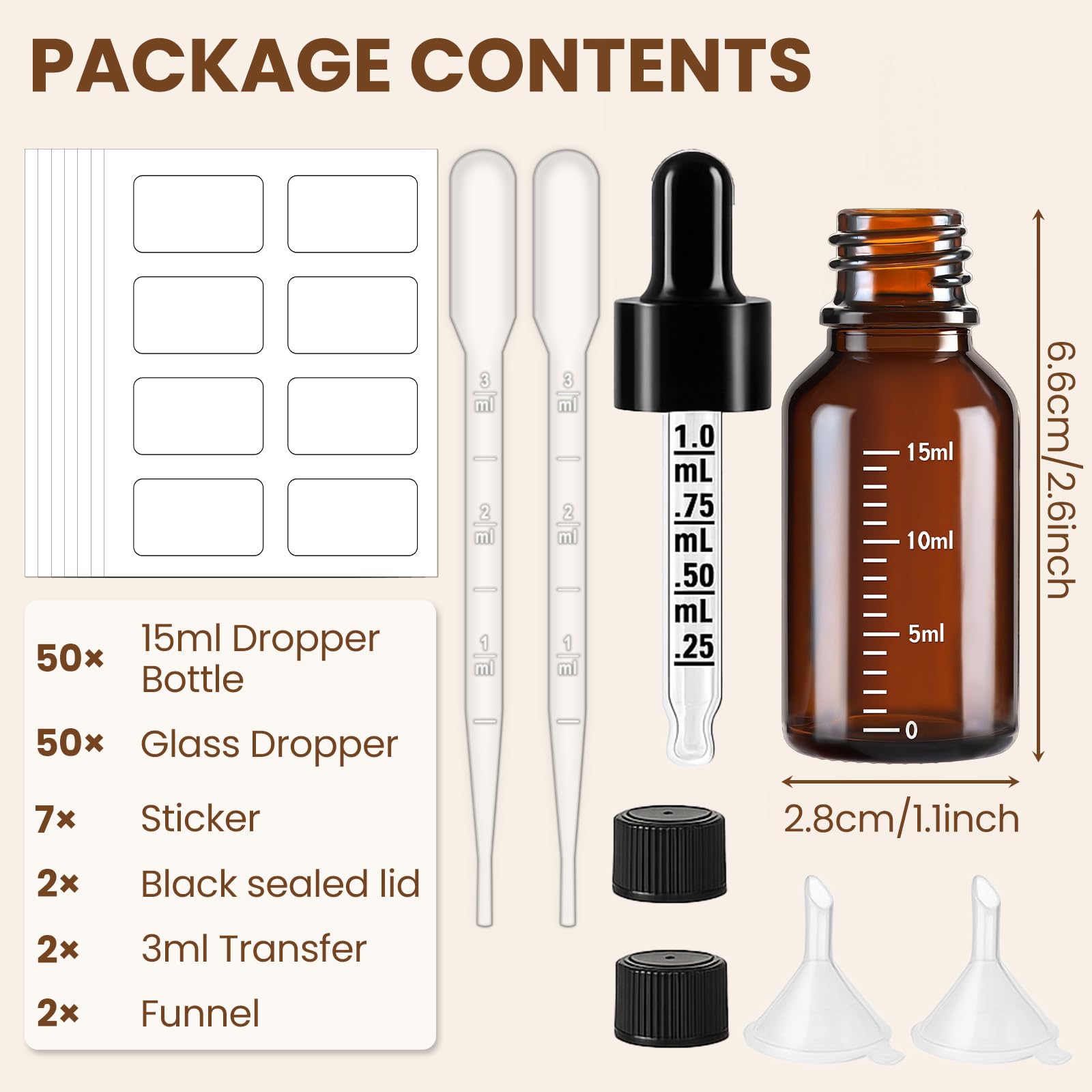 UPBUD glass bottle with scale helps accurate serum or essential oil dosing.