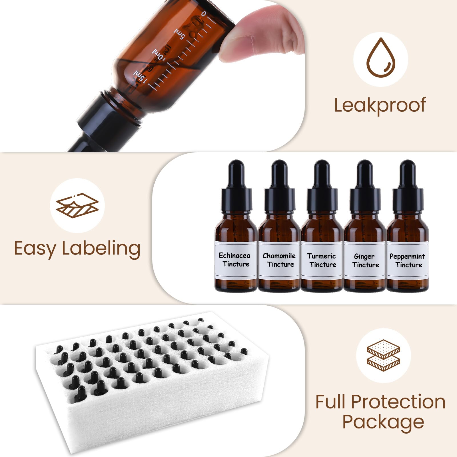 UPBUD travel-friendly bottle set fits in bags.