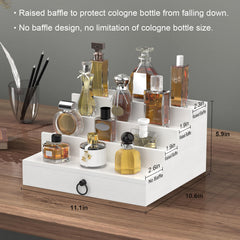 Upcessory Cologne Organizer 4-tier ladder setup for quick scent selection