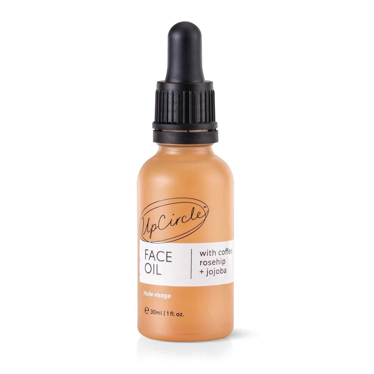 UpCircle Coffee Oil Face Serum bottle for daily glow and hydration.