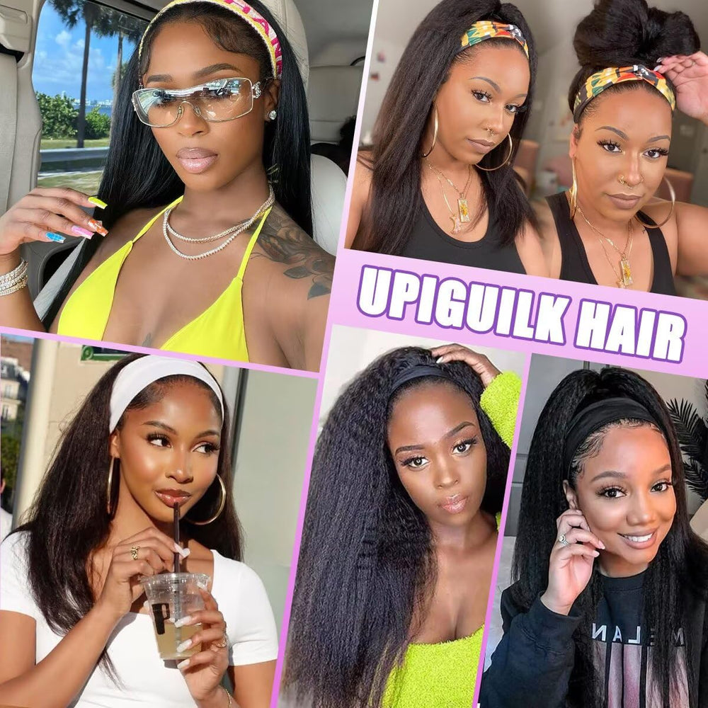 UPIGUILK headband wig wear-and-go style for fast, confident mornings.