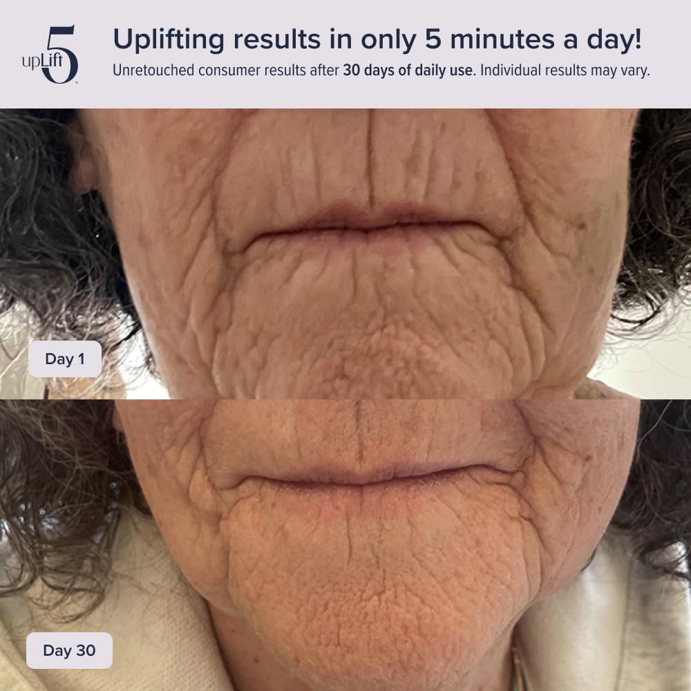 upLift 5 at-home-use scene showing convenient non-surgical skincare tech.