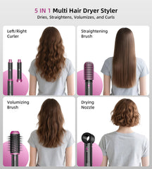 UPoetry attachments swap quickly for curling, straightening, and volumizing results.