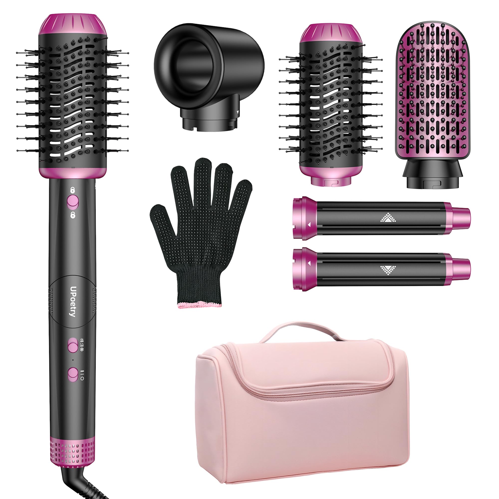 UPoetry 5-in-1 hot air styler main body enables fast drying and versatile styling.