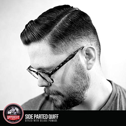 Uppercut Deluxe pomade rinses clean with no residue after washing