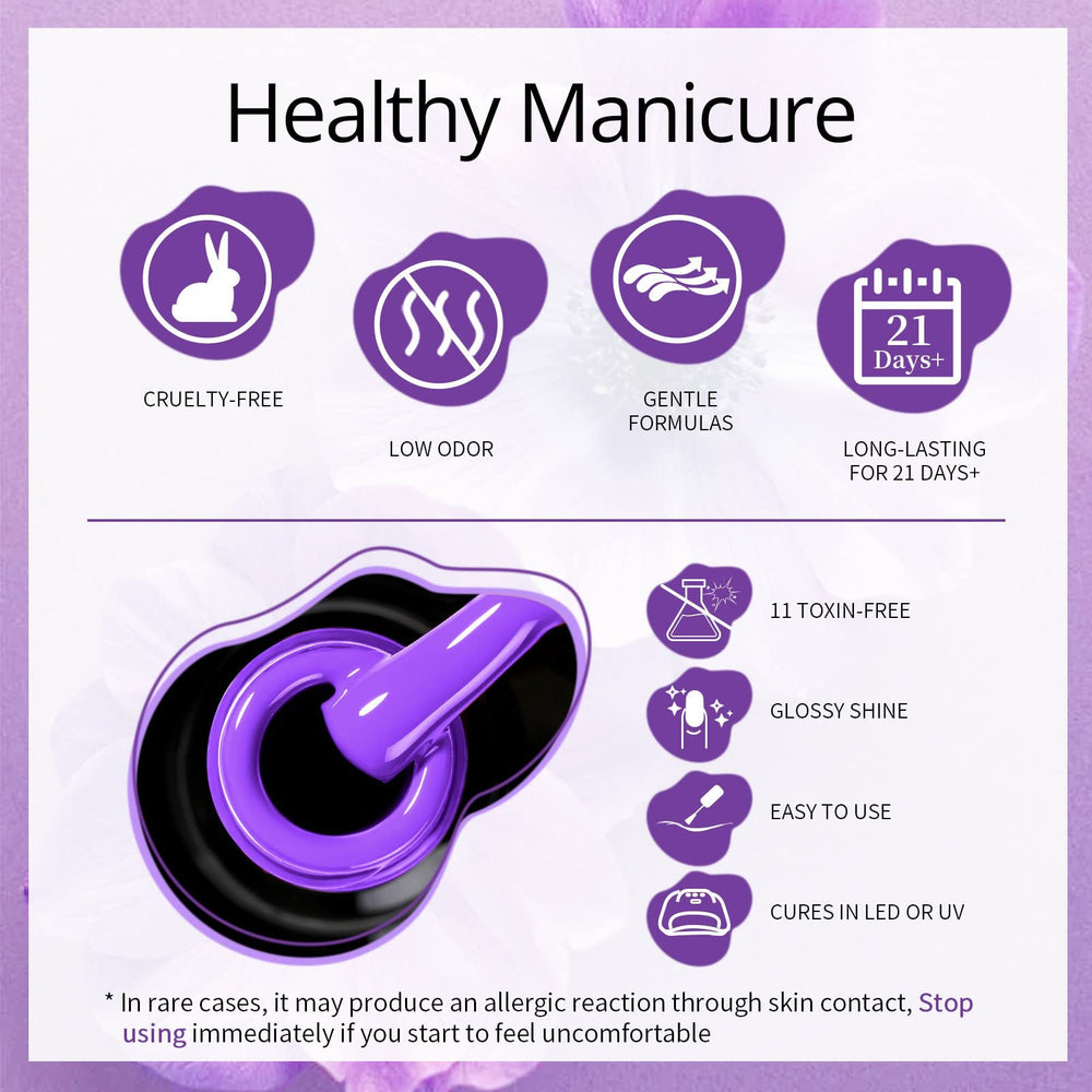UR SUGAR mood nail polish application steps guide for at-home manicures.