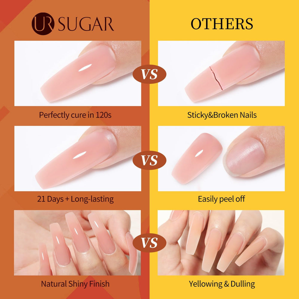UR SUGAR quick-building formula speeds nail extensions for busy mornings