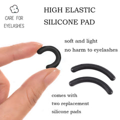 Uranian Beauty Eyelash Curler Comb arc-design lifting effect across eye shapes.