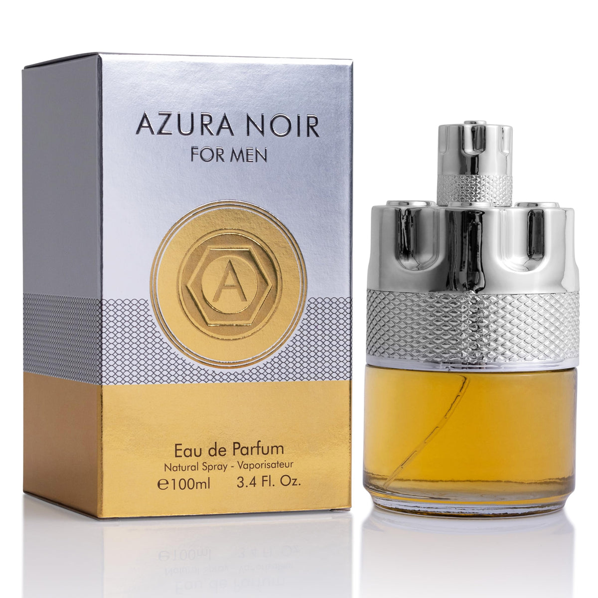 URBAN COLLECTION Azura Noir bottle front showcases premium woody-spicy allure for daily wear