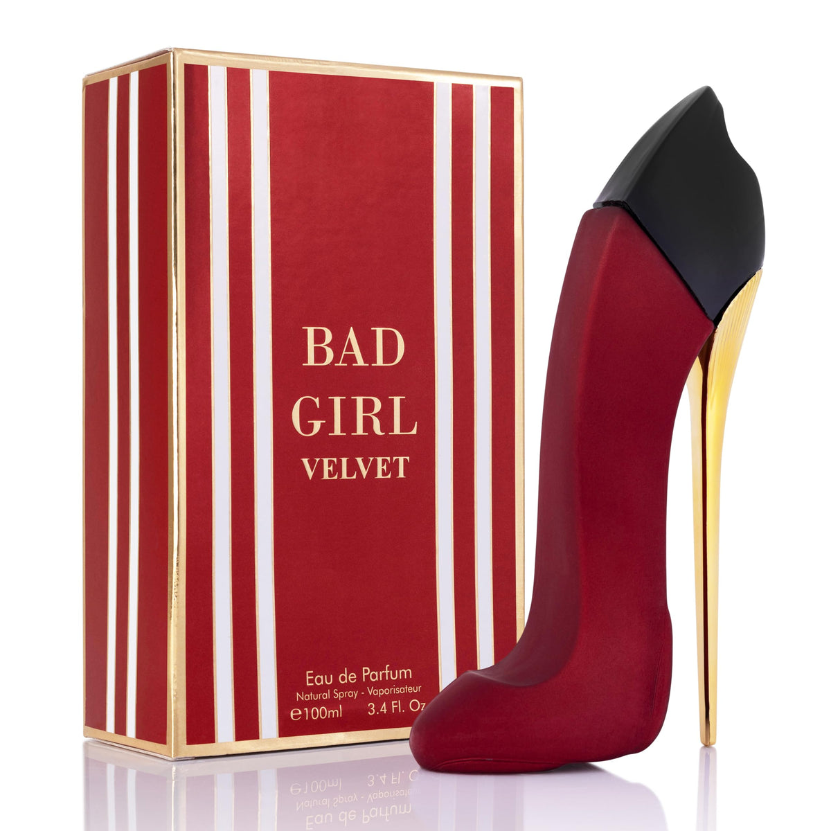 Urban Collection Bad Girl Velvet bottle closeup for confident daily wear