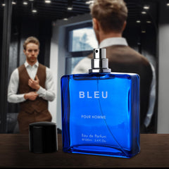 Urban Collection Bleu for Men bottle cap close-up, premium packaging for gifting.
