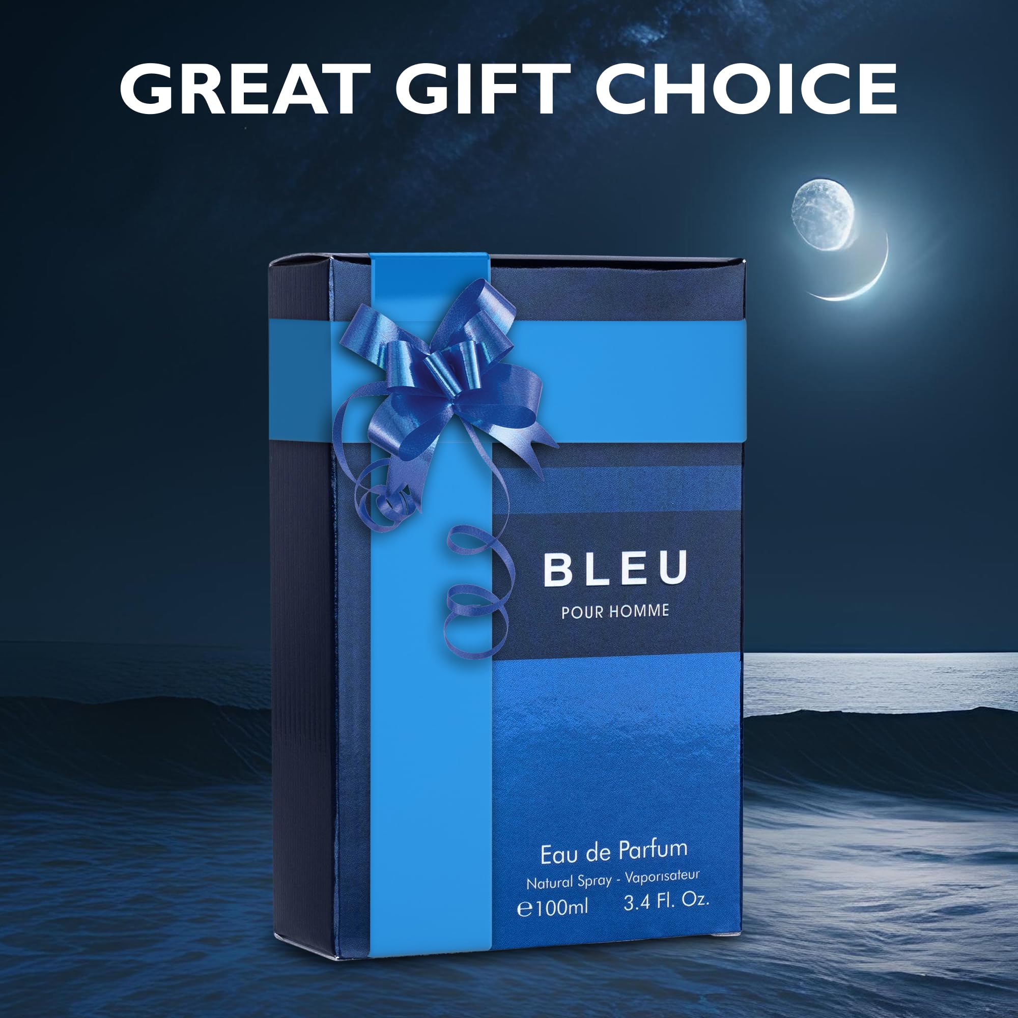 Urban Collection Bleu for Men bottle details, luxurious branding and modern aesthetics.