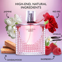 URBAN COLLECTION La Vida Bella Roses cap highlighting premium look for evenings