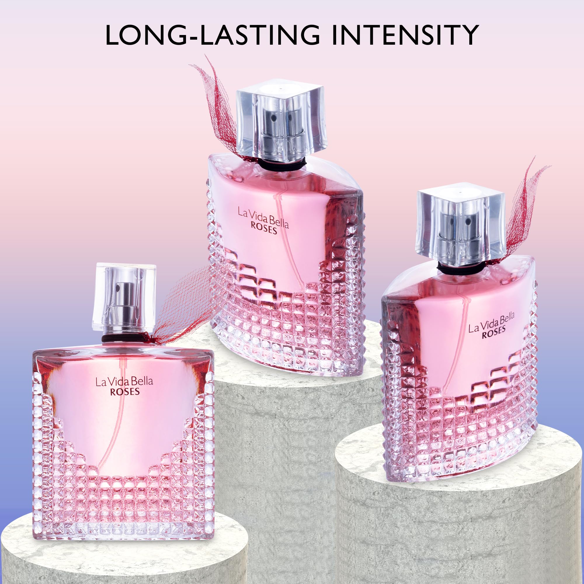 URBAN COLLECTION La Vida Bella Roses heart notes with heliotrope and jasmine sambac