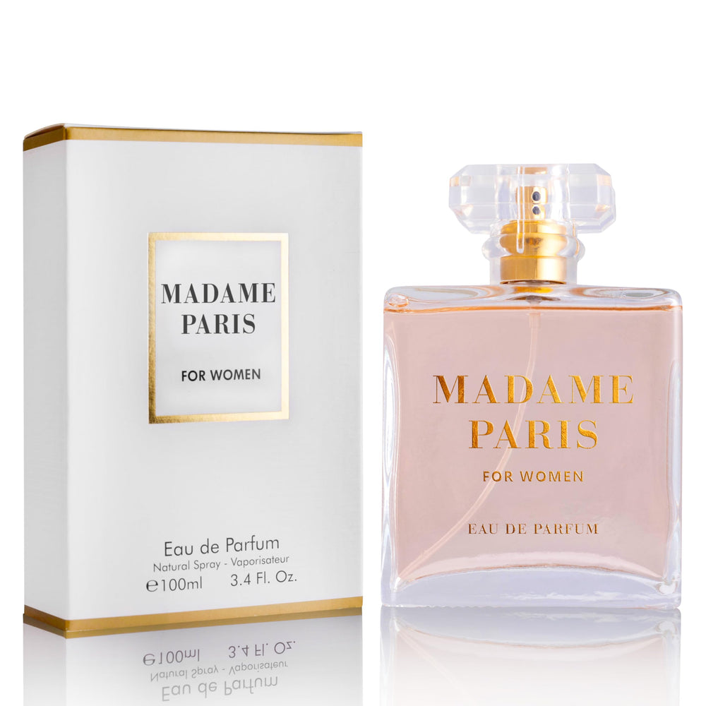 Urban Collection Madame Paris bottle close-up showing orange-top freshness for daily wear