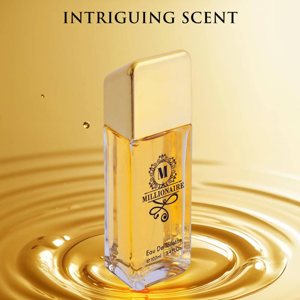 URBAN COLLECTION Millionaire base notes show amber, leather, and patchouli.