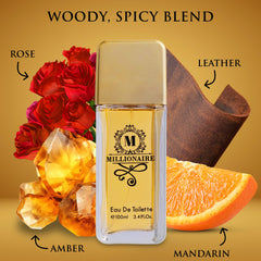 URBAN COLLECTION Millionaire heart notes emphasize cinnamon and rose.