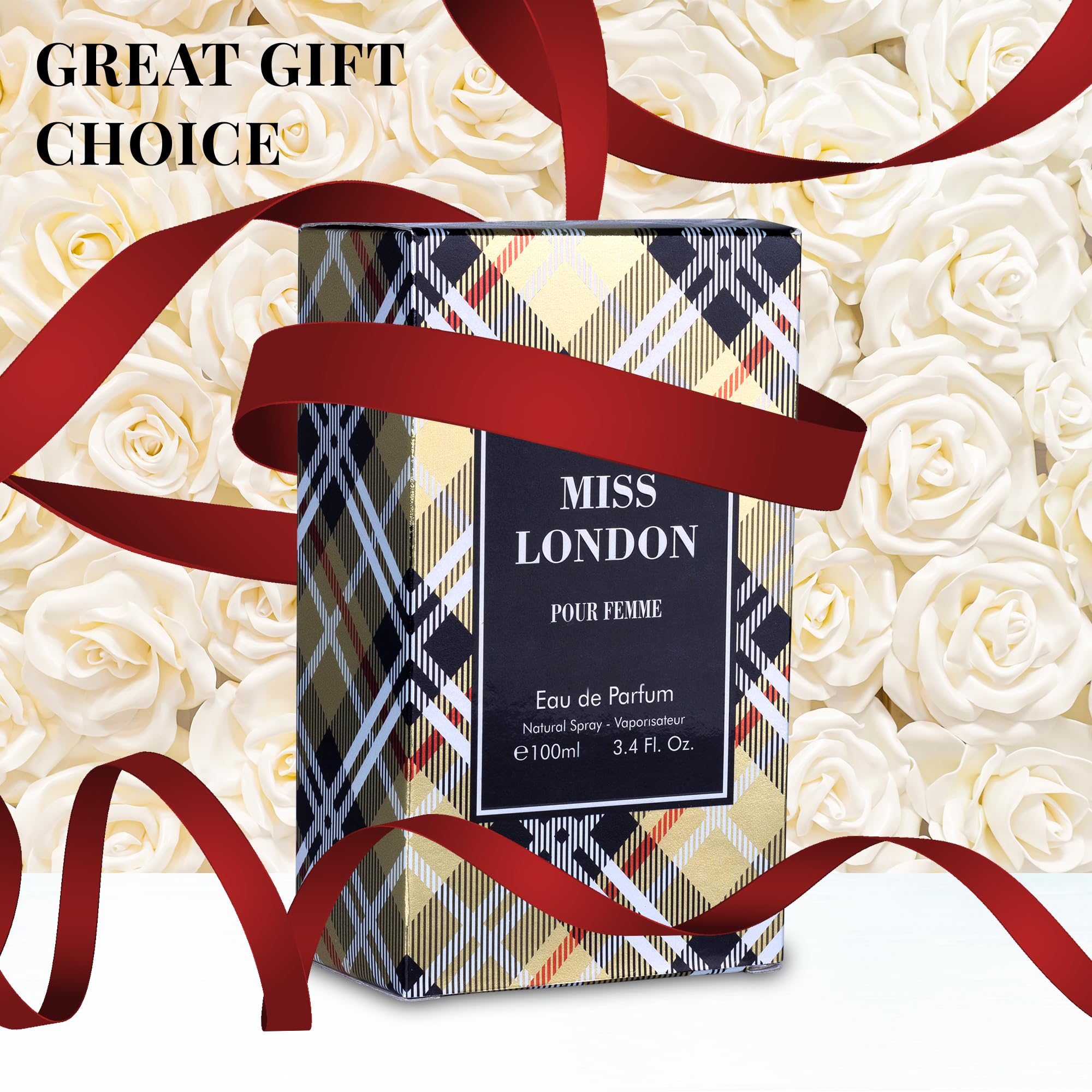 Miss London 100ml bottle image conveys portable, everyday luxury.