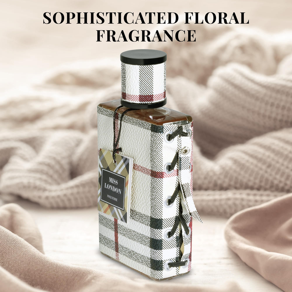 Miss London jasmine-peony focus shows a fresh, feminine heart note blend.