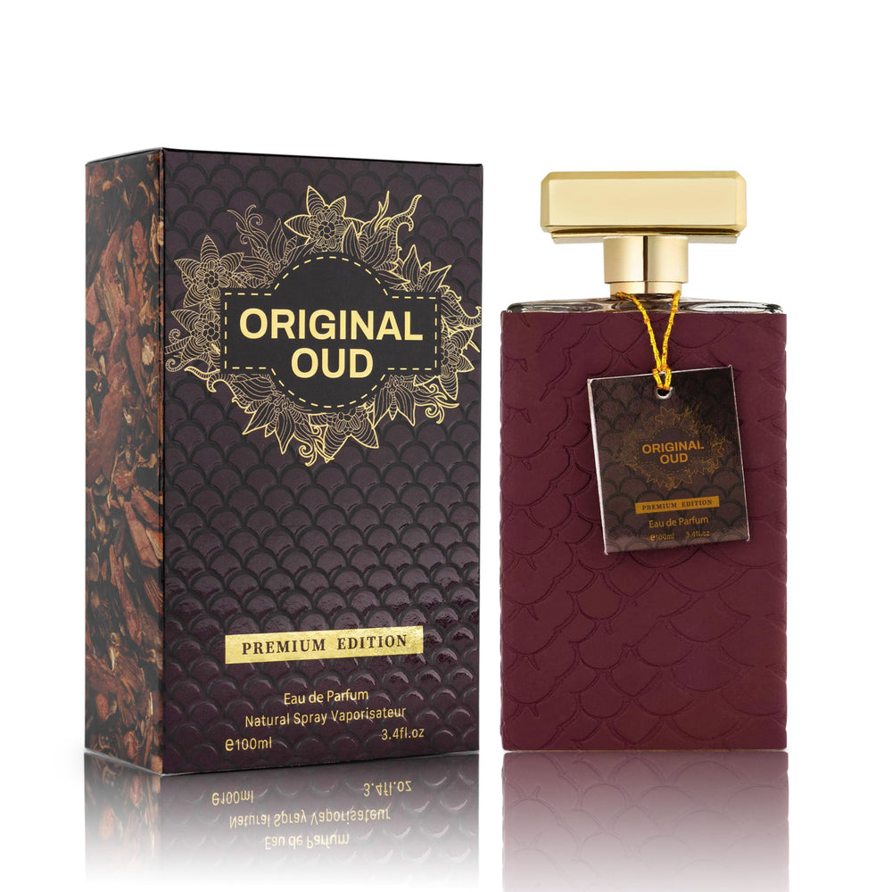 URBAN COLLECTION Original OUD Premium Edition bottle closeup highlighting amber woody notes for daily confidence.
