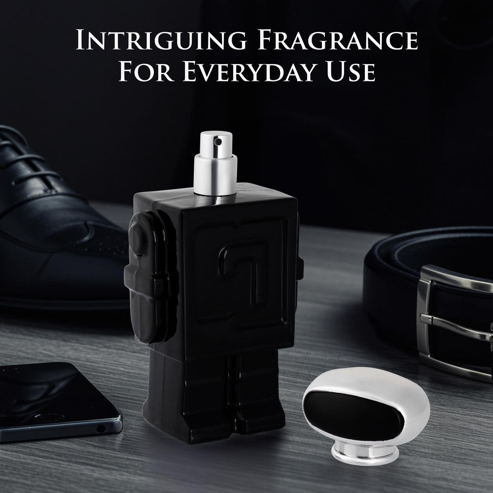 Urban Collection Robot Noir base notes vanilla tolu balsam vetiver deliver lasting elegance
