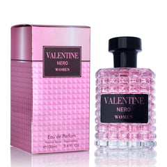 URBAN COLLECTION Valentine EDP bottle close-up showing sleek design and amber floral allure.