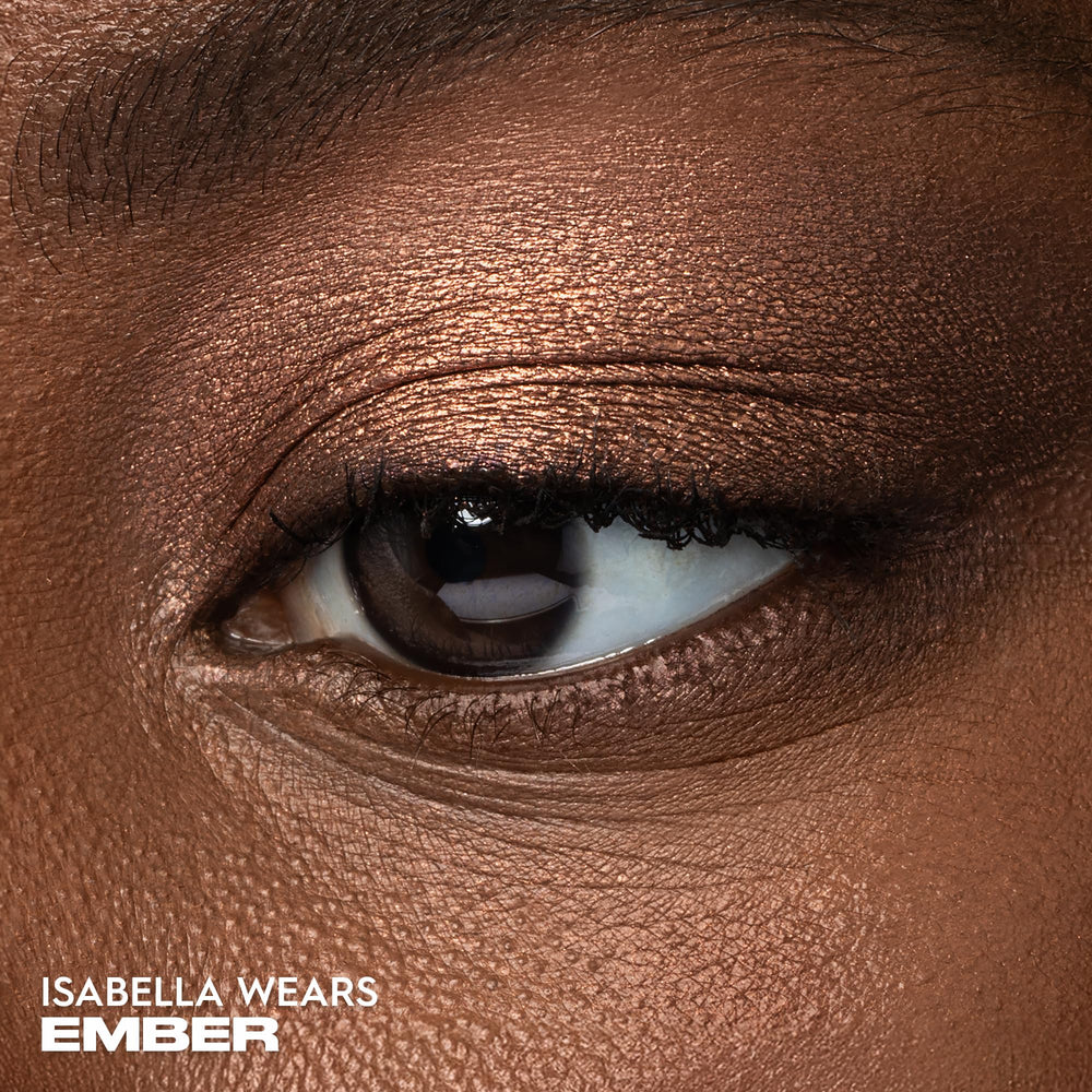 Urban Decay 24/7 Eyeshadow Ember compact closeup showing smooth, crease-free pigment.