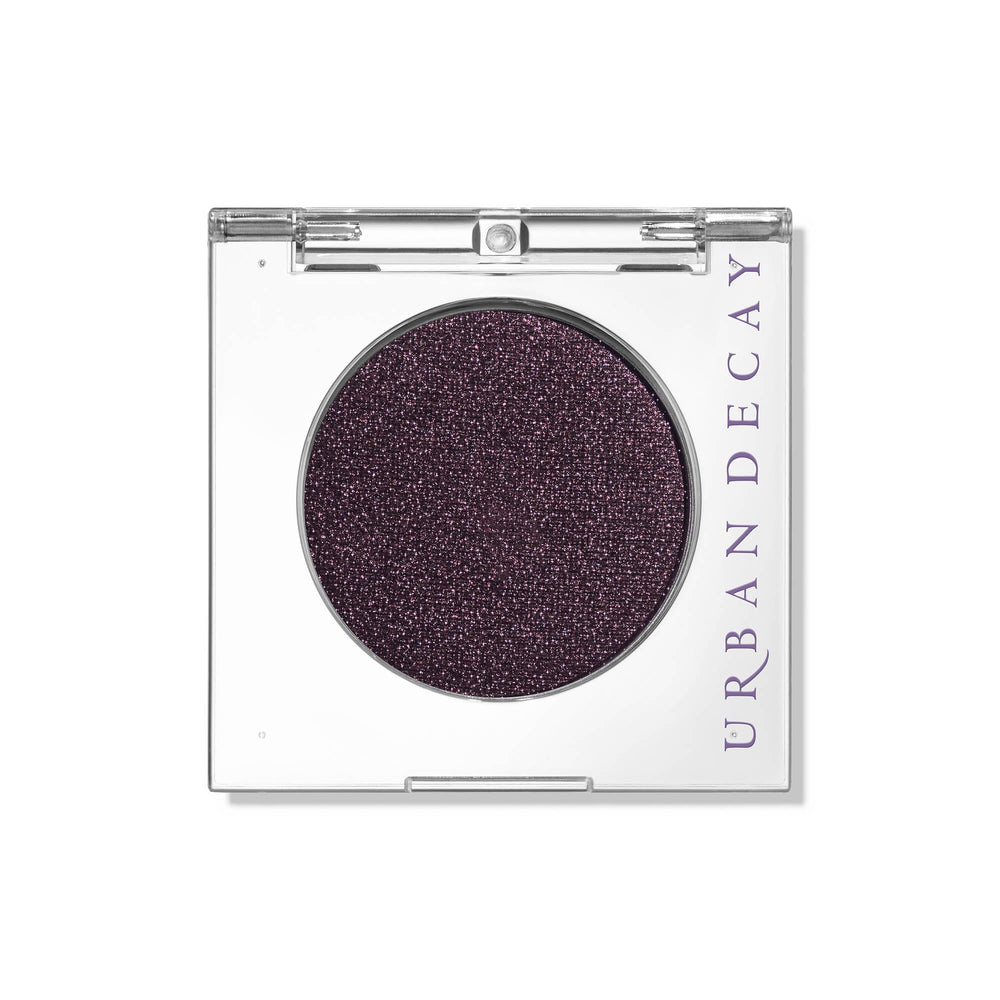 Urban Decay 24/7 Eyeshadow Ride deep brown shimmer swatch shows long-lasting color.