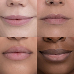 Urban Decay 24/7 Glide-On Lip Pencil priming lips application swatch.