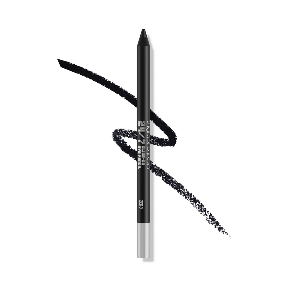 Urban Decay 24/7 Glide-On Zero Matte Black pencil close-up with creamy long-wear color