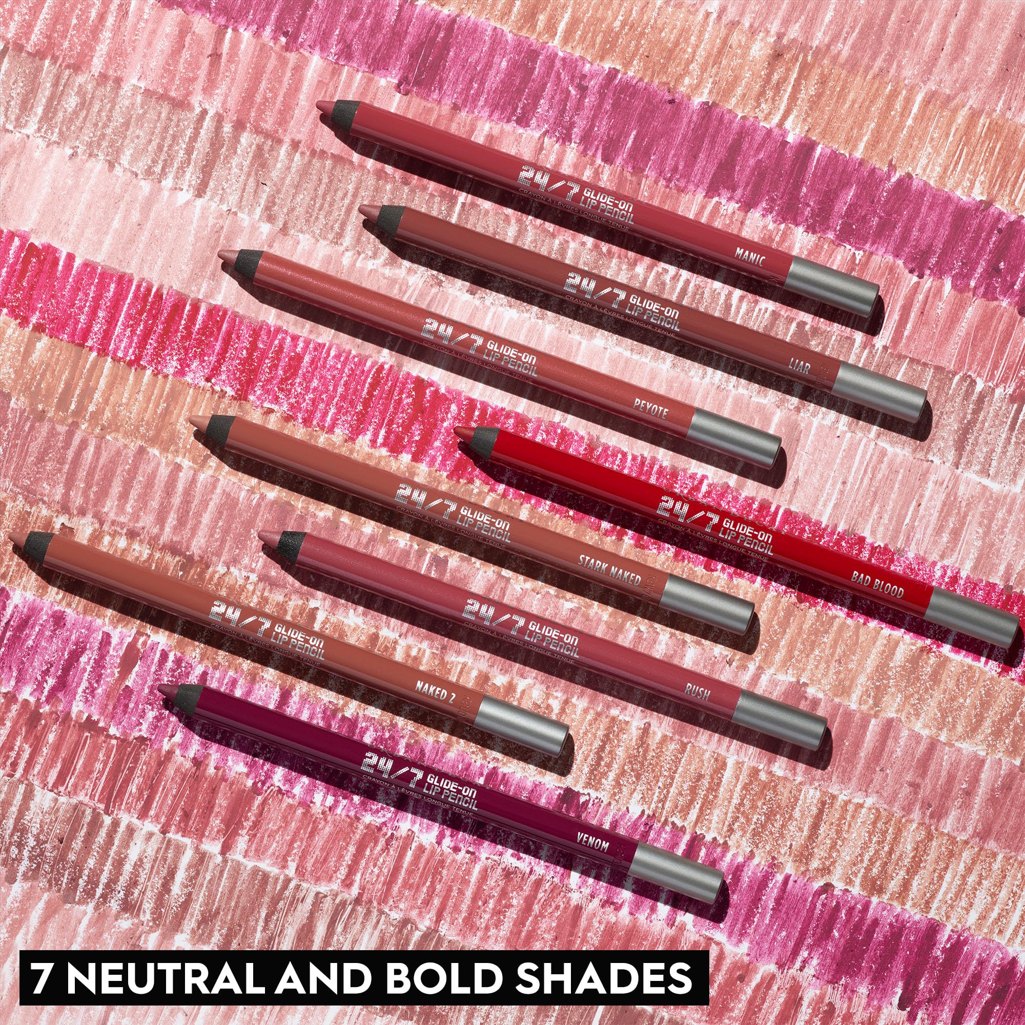 Urban Decay Ozone clear lip pencil used with Bad Blood for feather-free wear