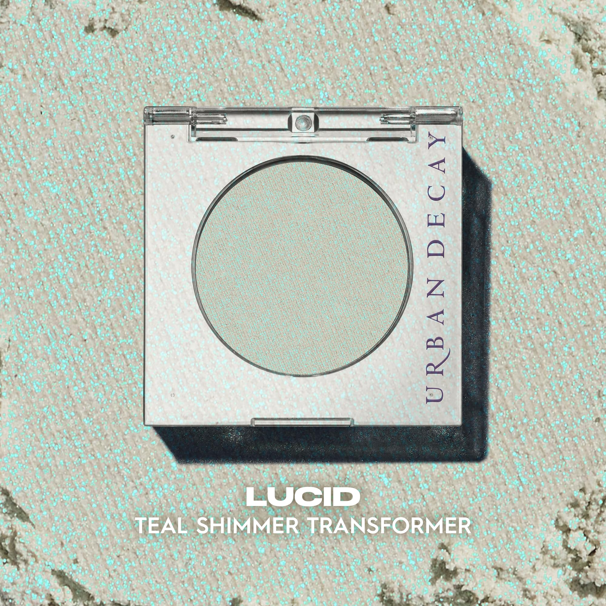 Urban Decay 24/7 single Lucid teal in open pan for vibrant shade visibility