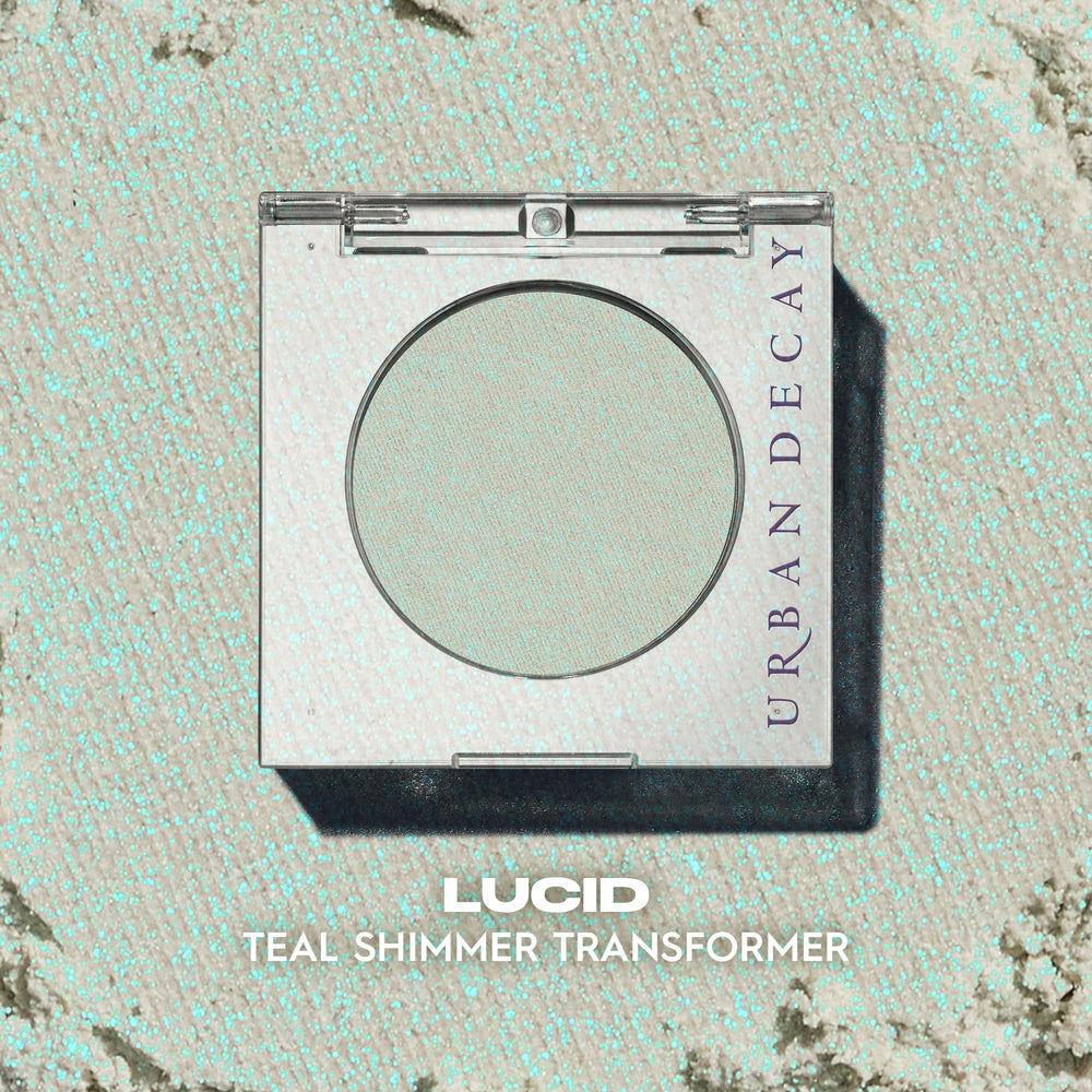Urban Decay 24/7 single Lucid teal in open pan for vibrant shade visibility