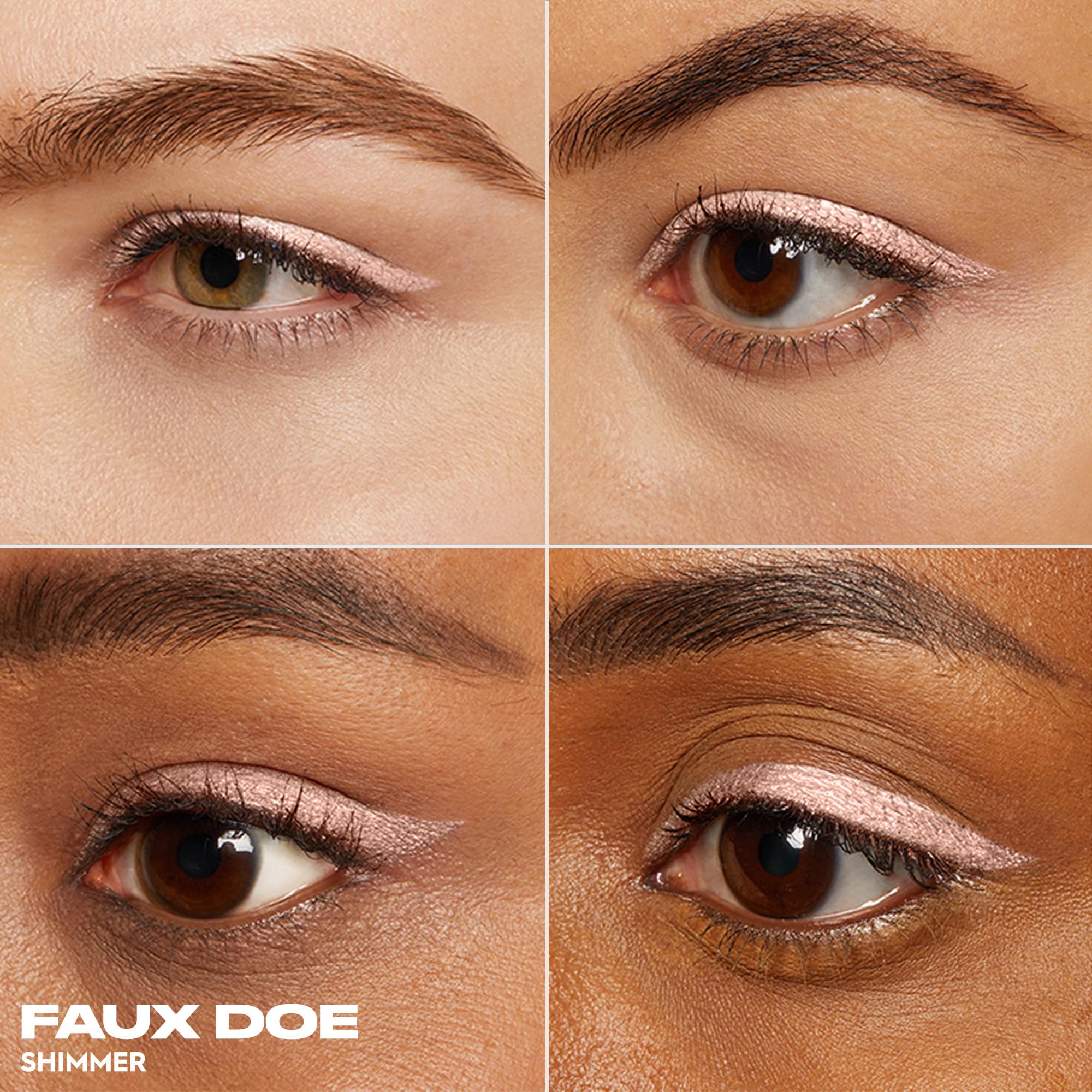 Urban Decay 24/7 Waterline Eyeliner Faux Doe swatch on arm highlighting long-wearing color.