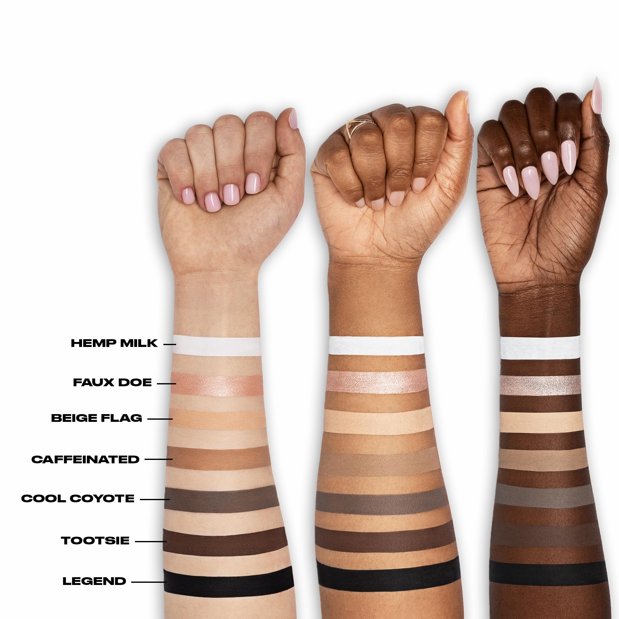 Urban Decay 24/7 Waterline Eyeliner Legend swatch displays deep charcoal-gray for precise definition.