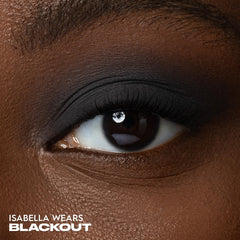 Urban Decay 24/7 Blackout swatch reveals rich pigment with long-lasting color.