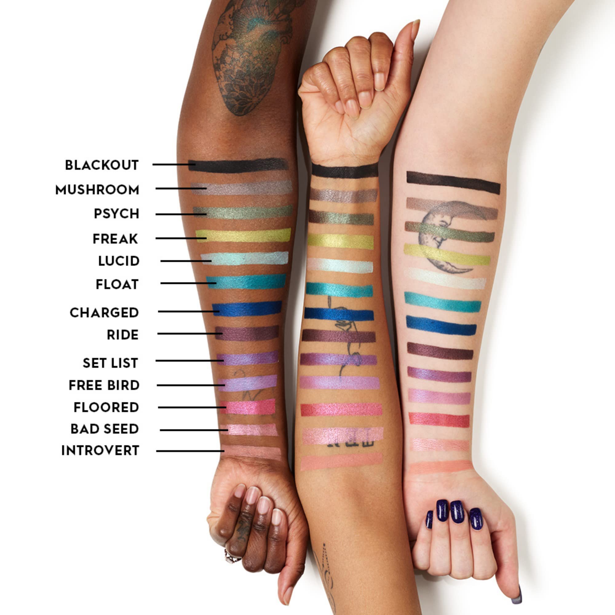 Urban Decay 24/7 Tease shade comparison with similar neutrals for easy day-to-night looks