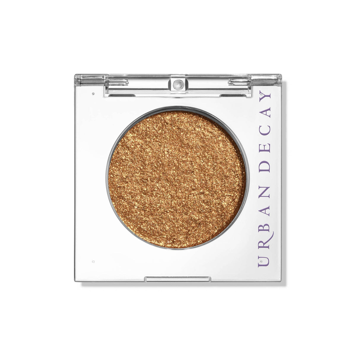 Urban Decay 24/7 Eyeshadow Single Dumb Luck swatch shows rich copper pigment for vibrant lids.